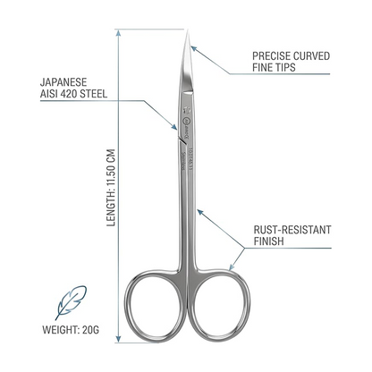 Curved Iris Scissors 11.50 cm