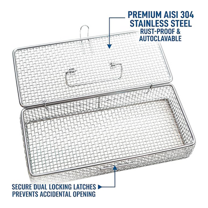 Sterilization Wire Mesh Basket 27 cm (Large)