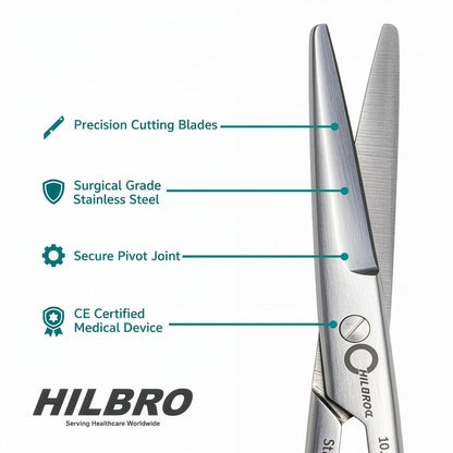 Mayo Scissors Straight 14.5 cm
